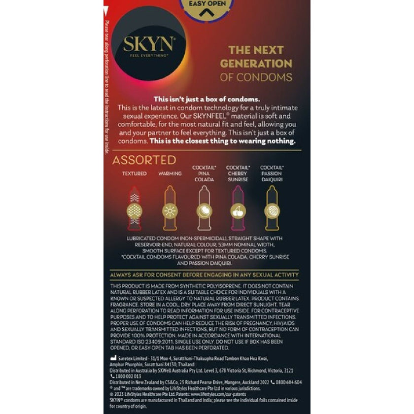 LifeStyles – 20 Pack SKYN Assorted | Non-Latex Condoms