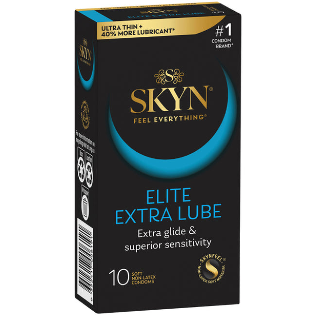 LifeStyles – 10 Pack SKYN Elite Extra Lube | Non-Latex Condoms