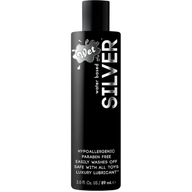 Wet - Silver | Water-Based Hypoallergenic Lubricant