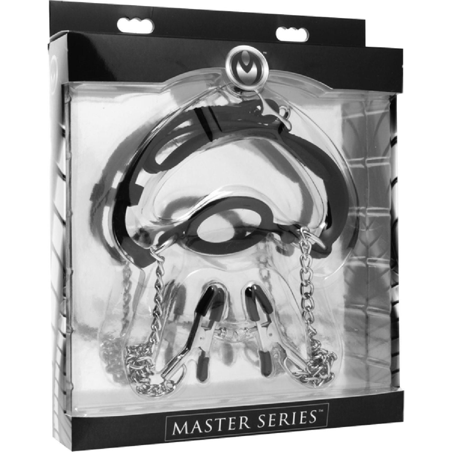 Master Series - Mutiny Silicone O-Ring Gag With Nipple Clamps | Gag & Nipple Clamp Set