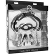 Master Series - Mutiny Silicone O-Ring Gag With Nipple Clamps | Gag & Nipple Clamp Set