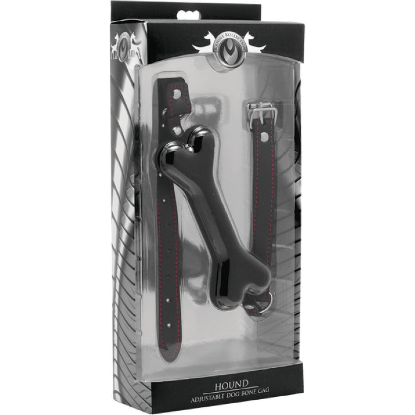 Master Series - Hound Adjustable Dog Bone Gag | BDSM Gag Toy