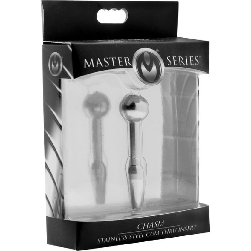 Master Series - Chasm Stainless Steel Cum-Thru Urethral Insert | Urethral Toy