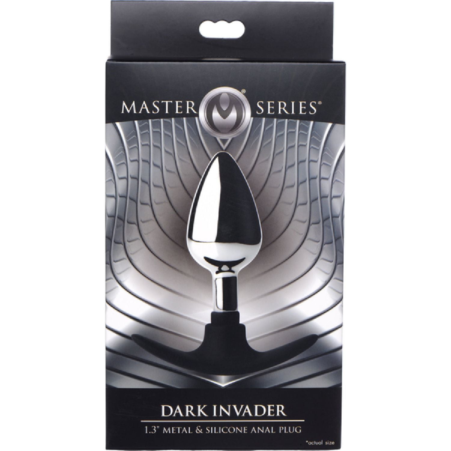 Master Series - Dark Invader Metal And Silicone Anal Plug - Medium | Butt Plug