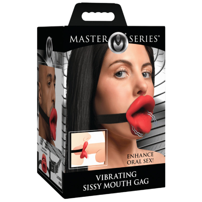Master Series - Vibrating Sissy Mouth Gag | Rechargeable