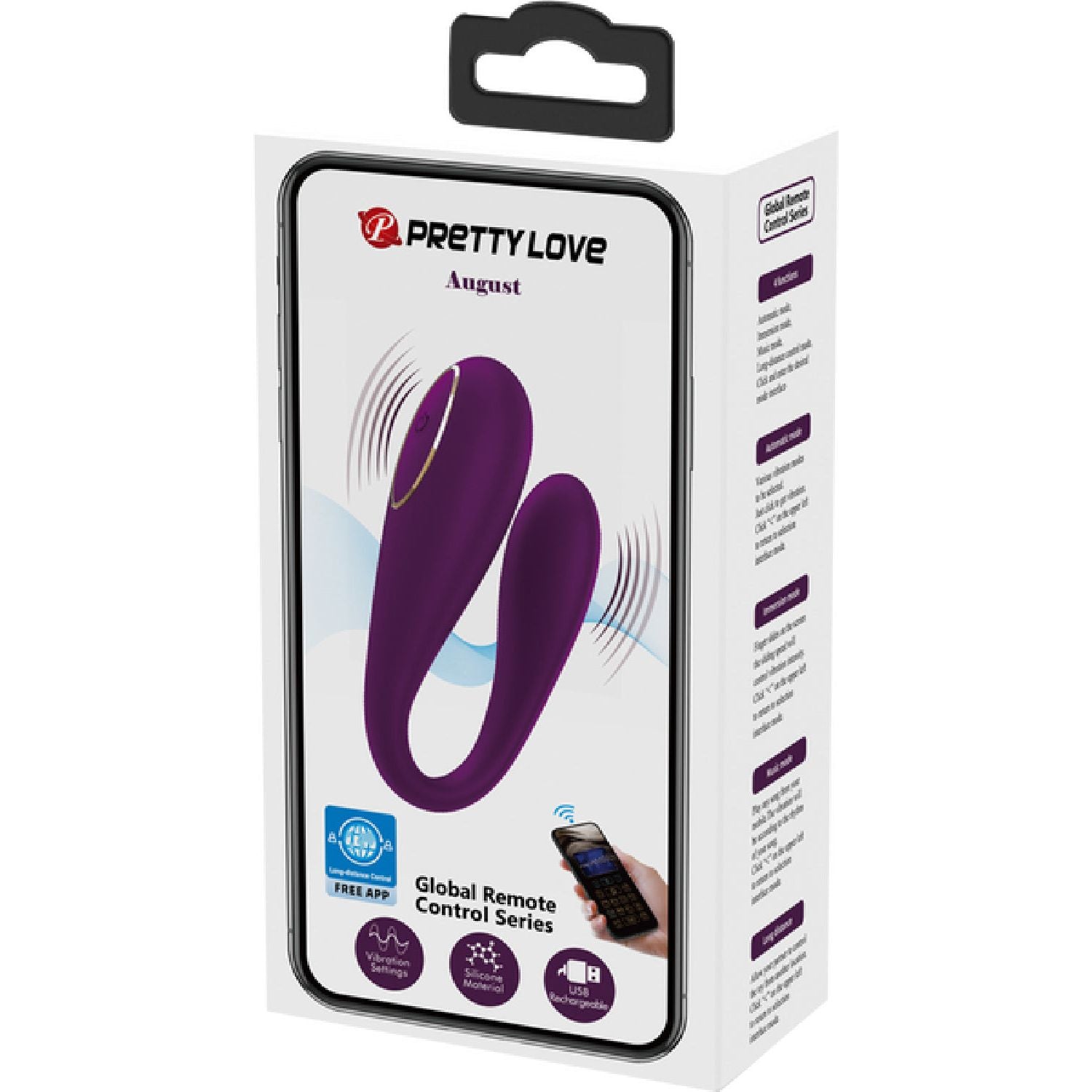 Pretty Love – Global Remote Control Series August | App-Controlled Dual Stimulator
