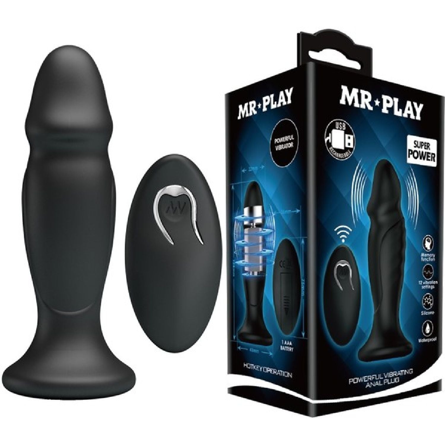 Pretty Love – Mr Play Powerful Vibrating Anal Plug | Rechargeable Anal Plug