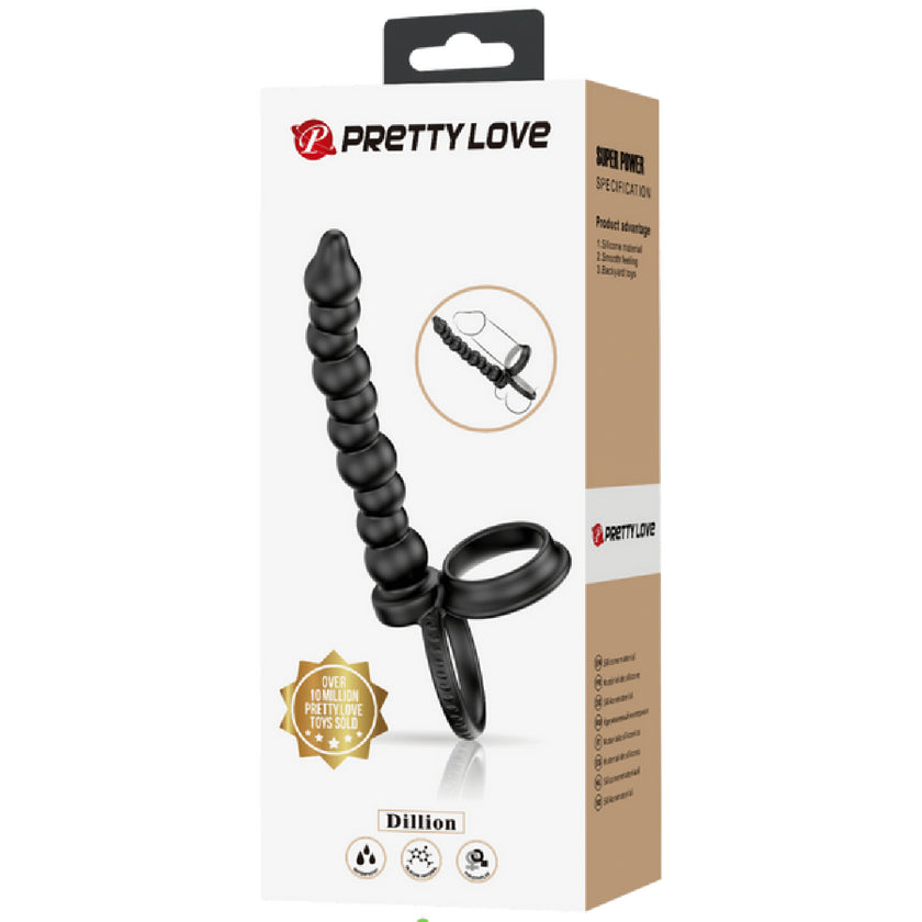 Pretty Love - Super Power Dillion | Cock & Ball Ring with Anal Probe