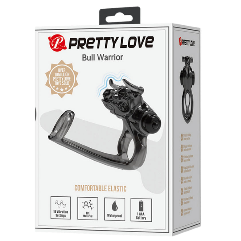 Pretty Love Bull Warrior Comfortable Elastic | Vibrating Cock Ring