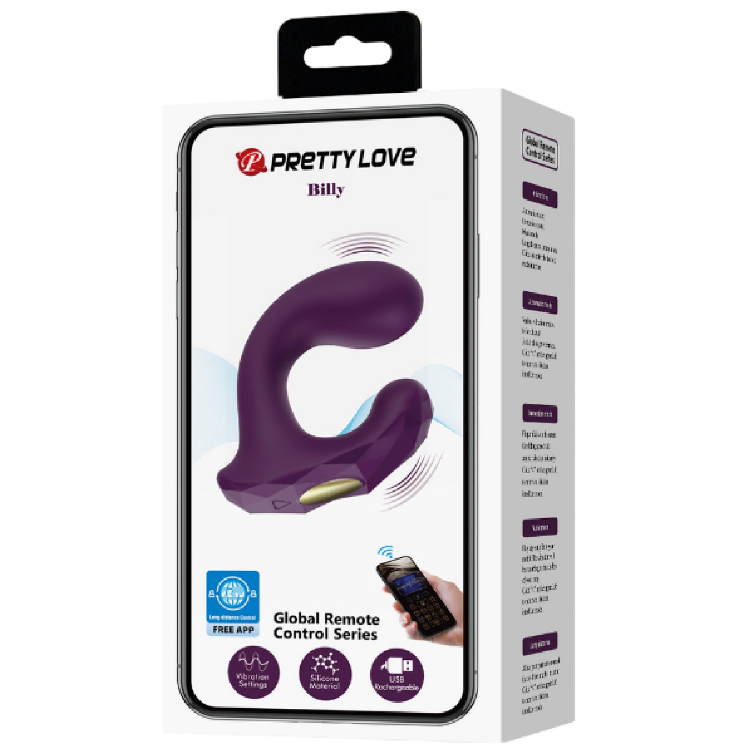 Pretty Love - Global Remote Control Series Billy | App-Control Dual Stimulator