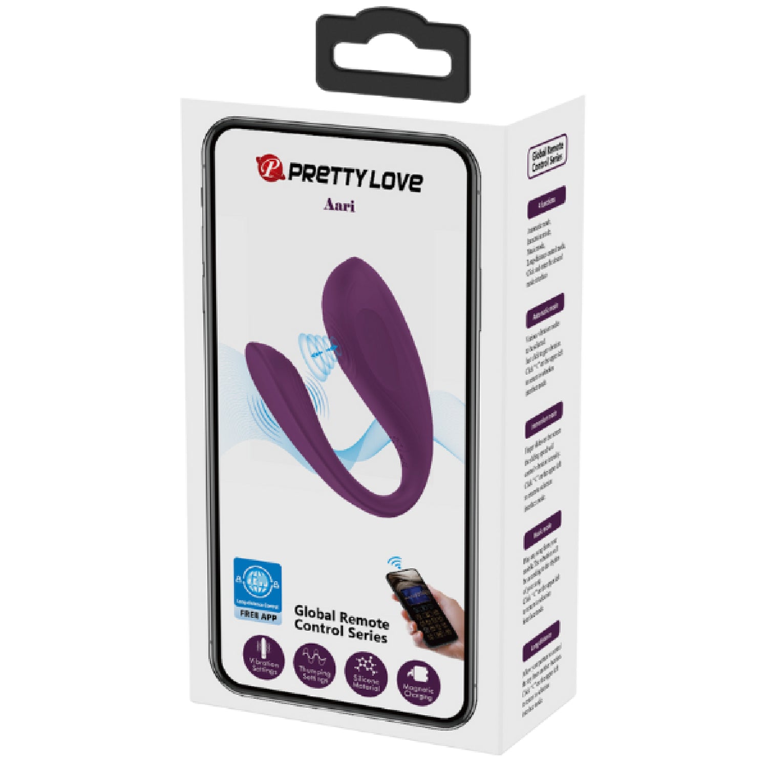 Pretty Love - Global Remote Control Series Aari | App-Controlled Dual Stimulator