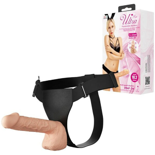 Pretty Love - Baile Ultra Passionate Harness 10.2" | Strap-On Realistic Dildo