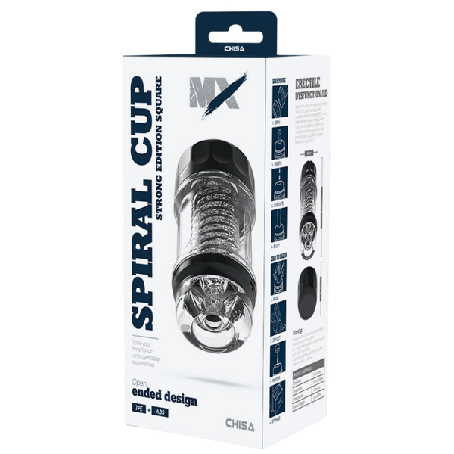 Chisa Spiral Cup Strong Edition Square | Masturbator Sleeve