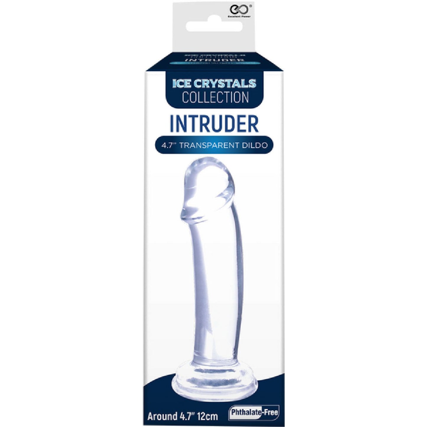 Excellent Power – Ice Crystals Collection Intruder 4.7" Transparent Dildo | Realistic Dildo