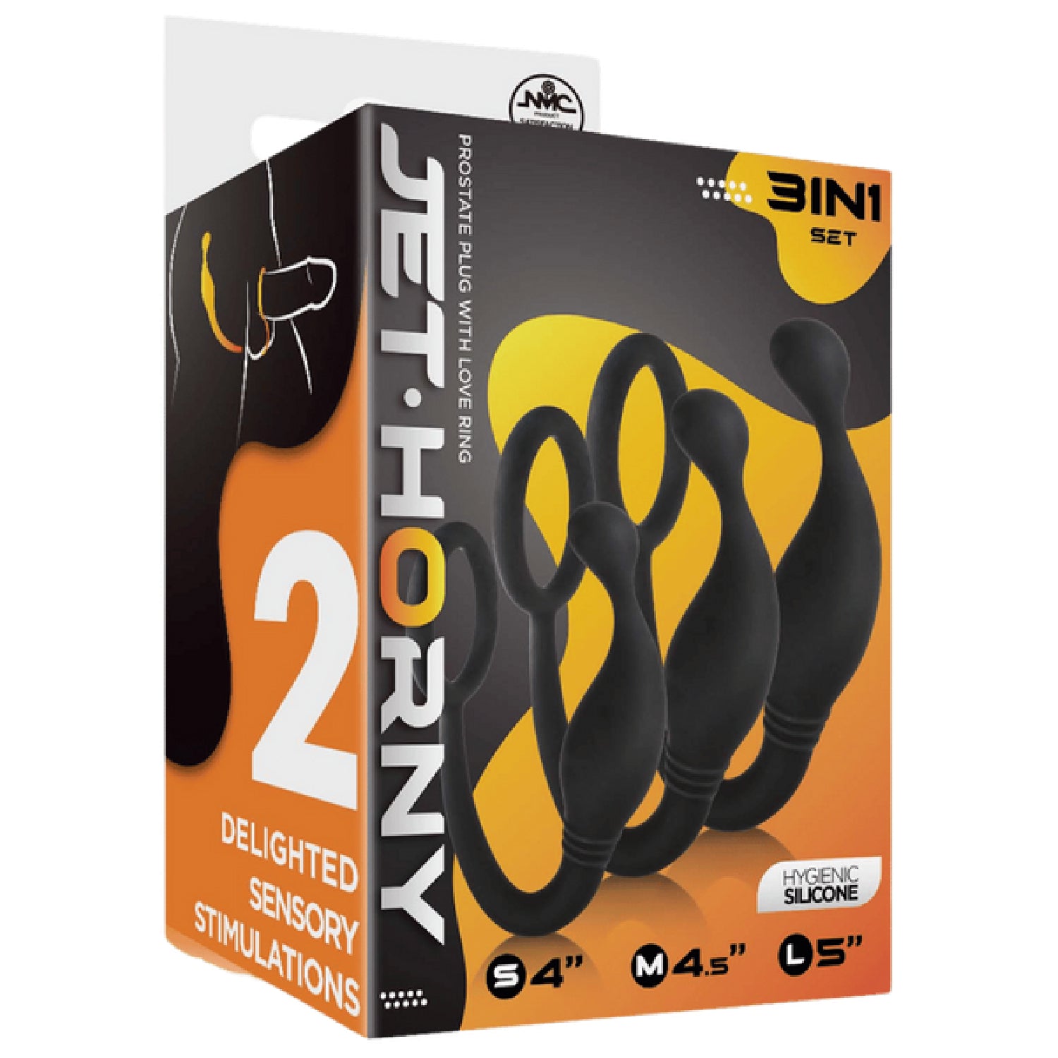 Excellent Power – Jet Horny 3-in-1 Set Prostate Plug with Love Ring | Prostate Plug & Cock Ring Combo Kit