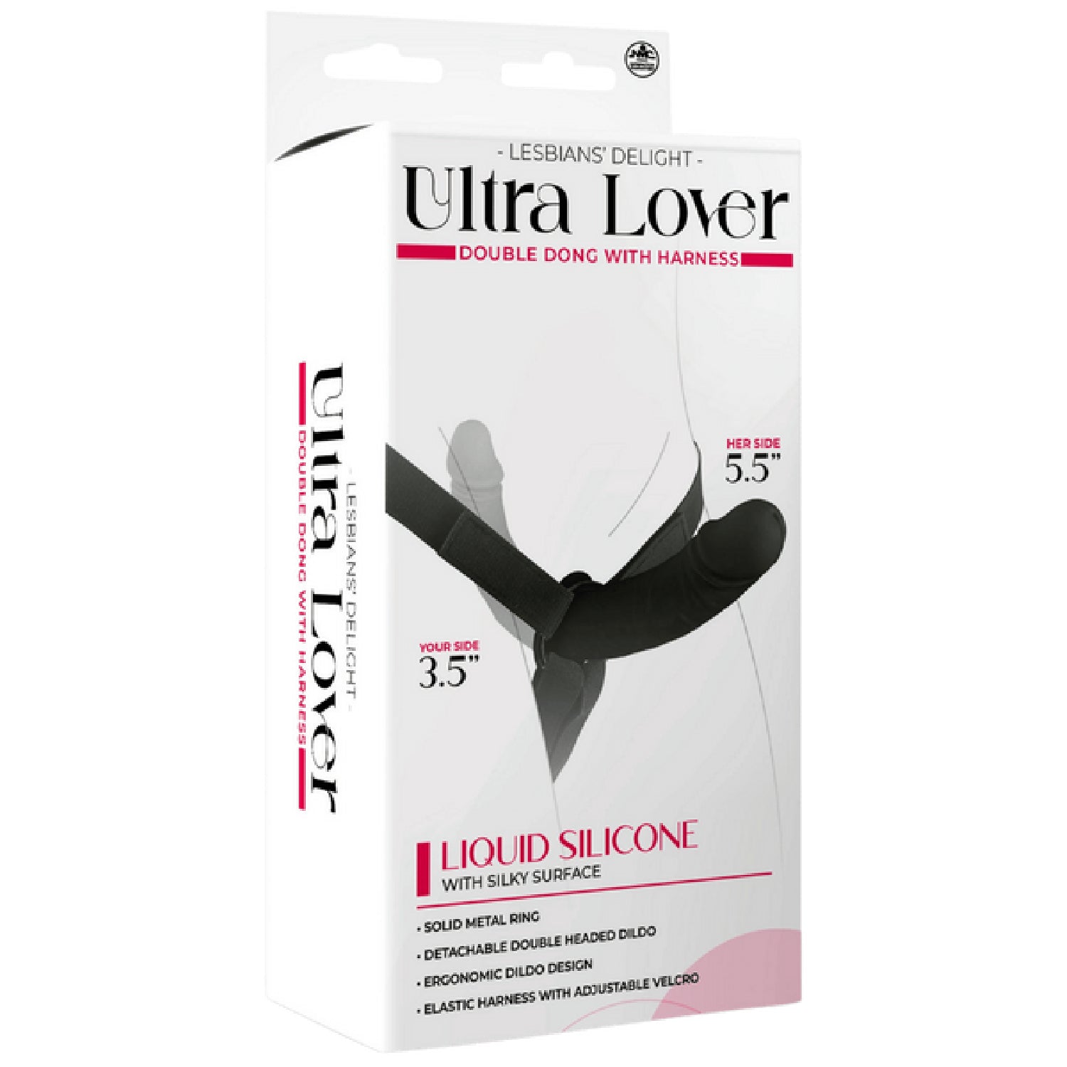Excellent Power – Lesbians Delight Ultra Lover Double Dong with Harness | Adjustable Strap-On Set