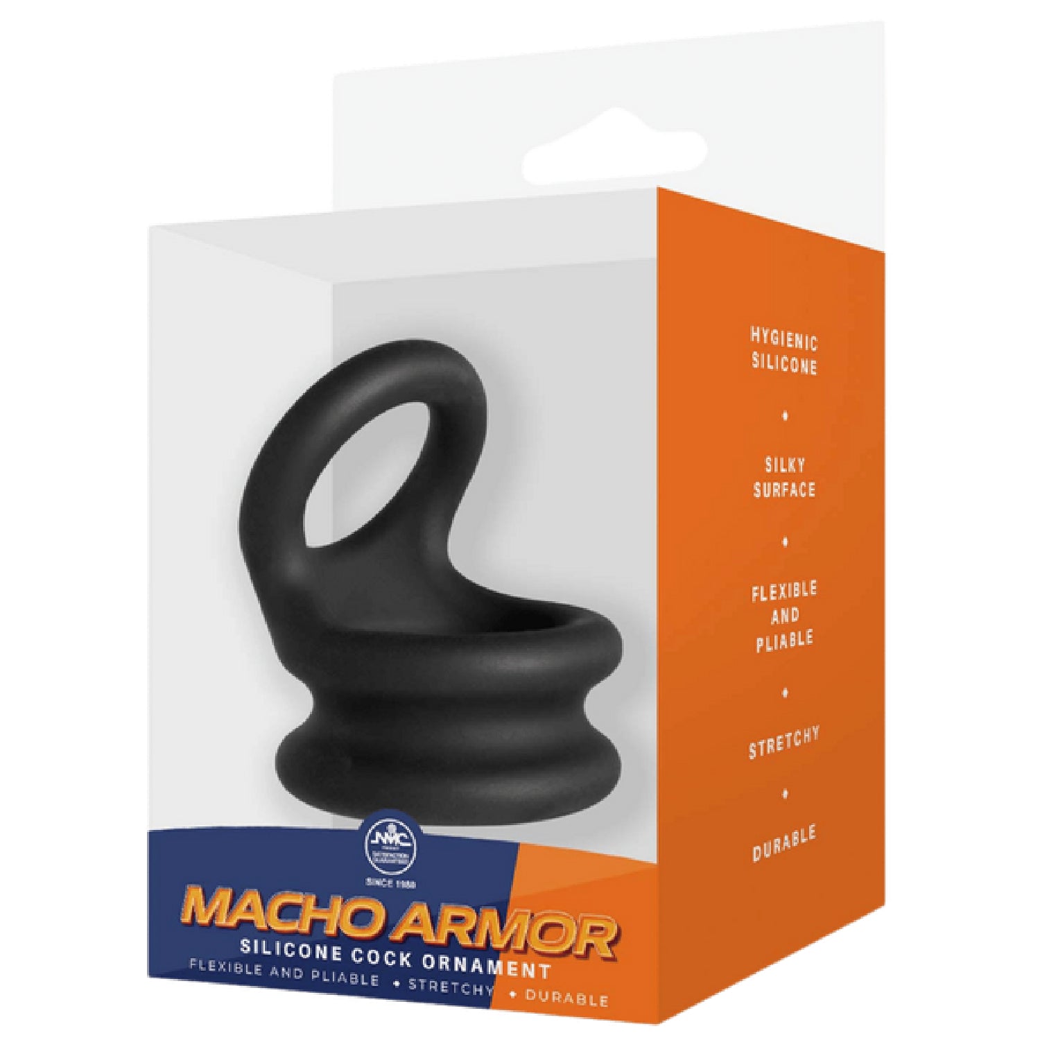 Excellent Power – Macho Armor Silicone Cock Ornament | Cock & Ball Ring