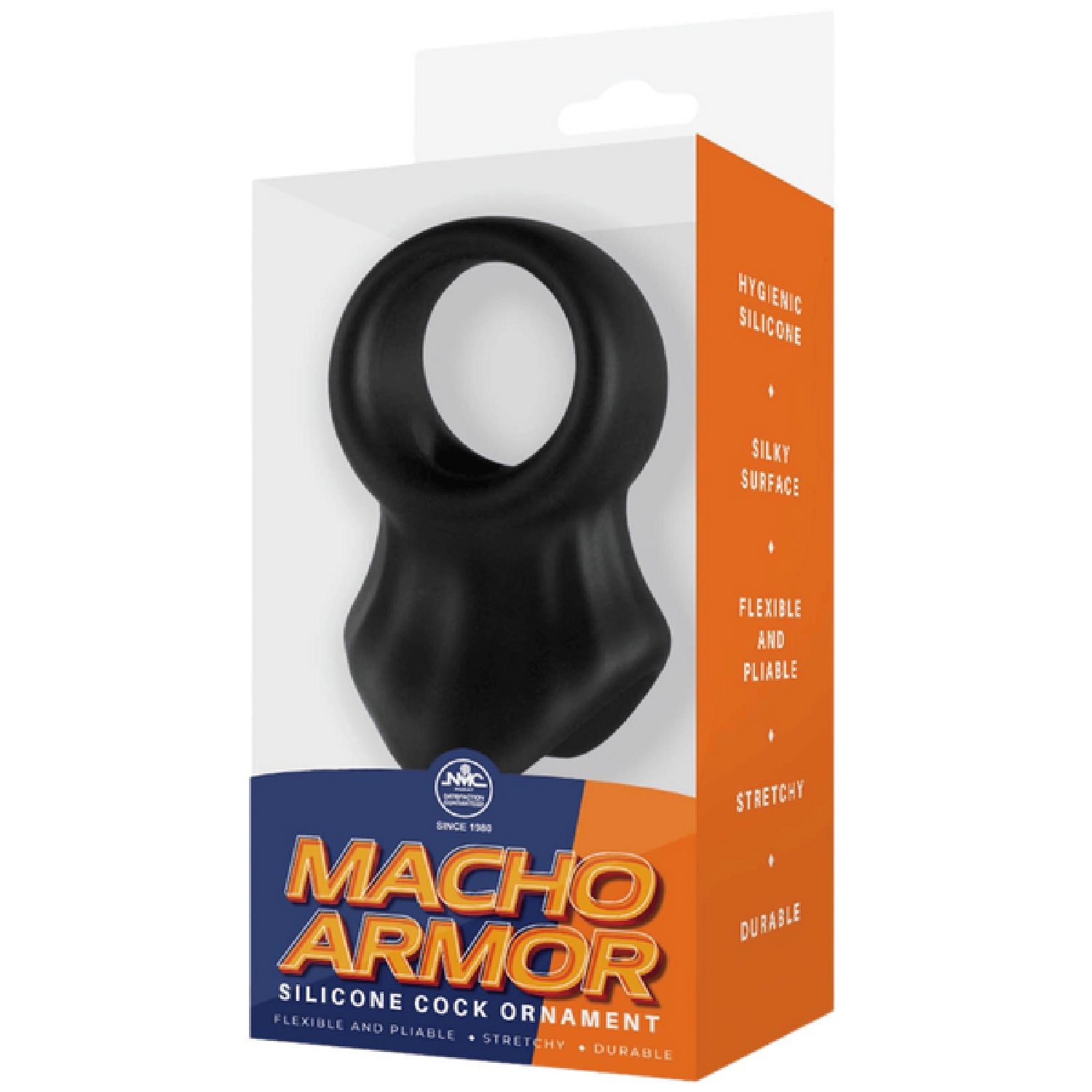 Excellent Power – Macho Armor Silicone Cock & Ball Ornament | Cock & Ball Ring