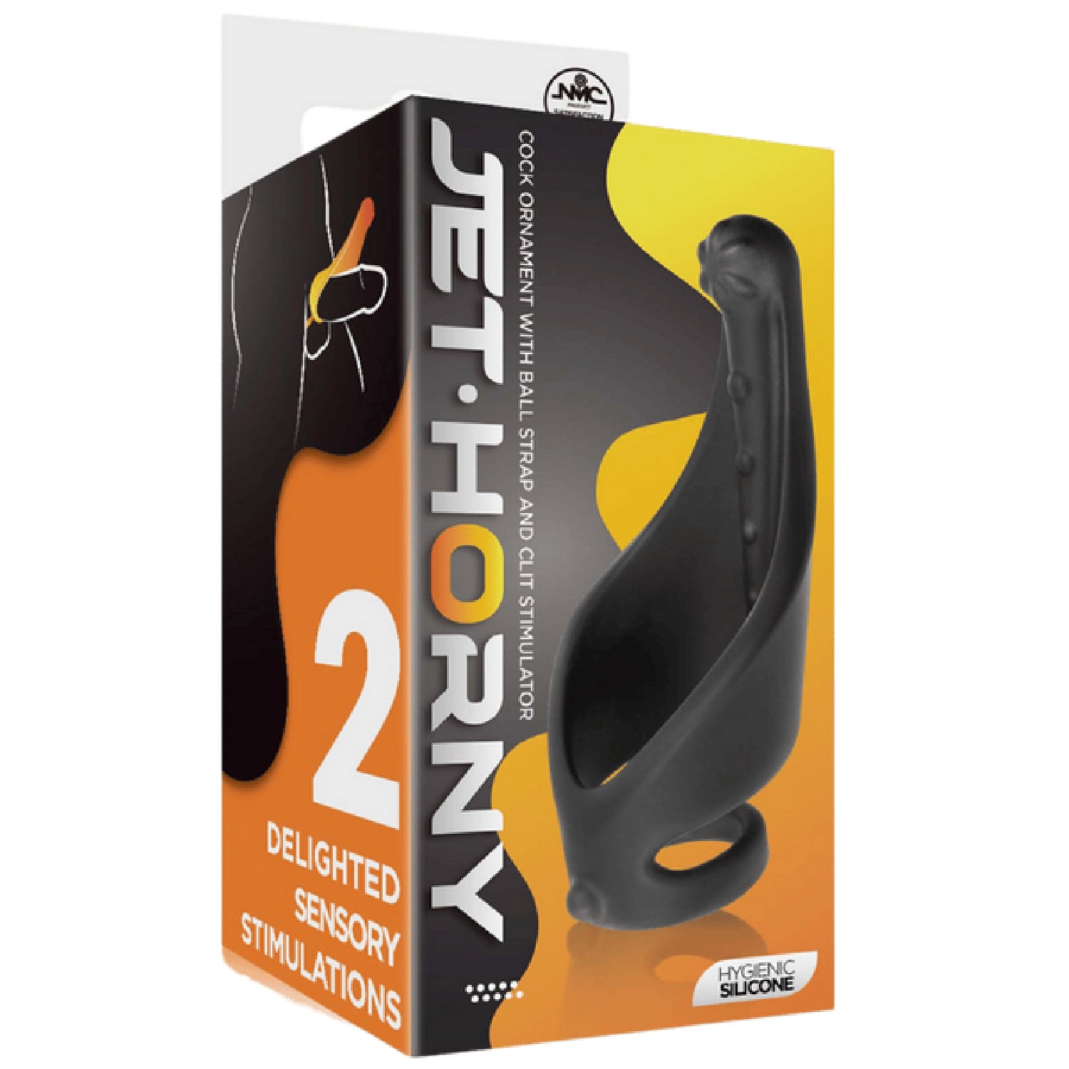 Excellent Power – Jet Horny Cock Ring with Ball Strap and Clit Stimulator | Cock Ring with Ball Strap