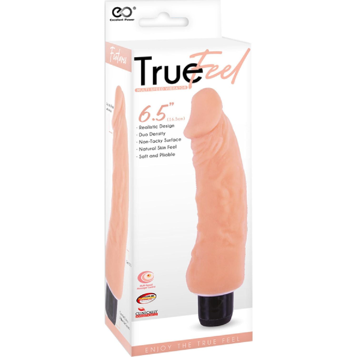 Excellent Power – Trojan True Feel Multispeed Vibrator 16.5cm | Realistic Vibrator