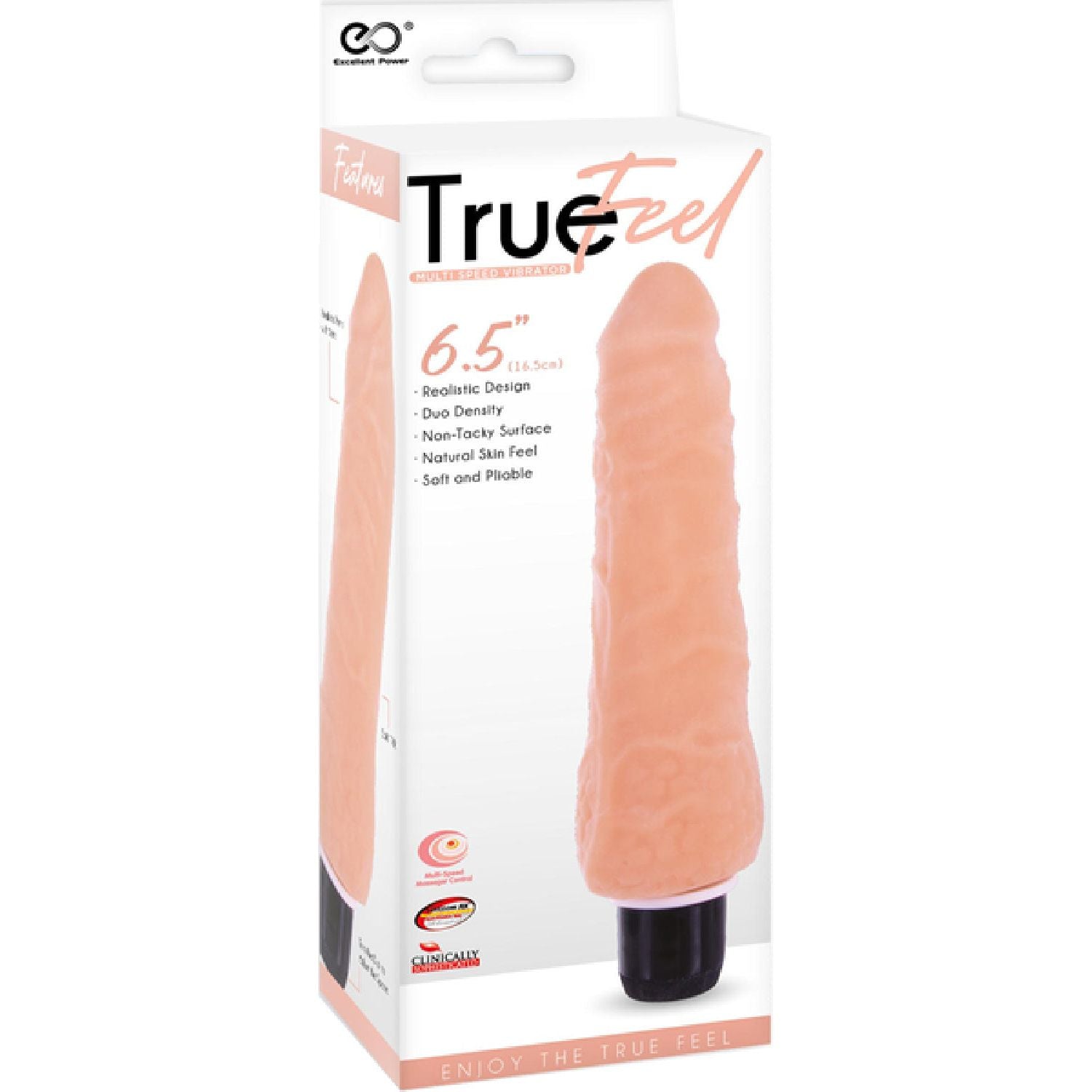 Excellent Power – Slim True Feel Multispeed Vibrator 16.5cm | Realistic Vibrator