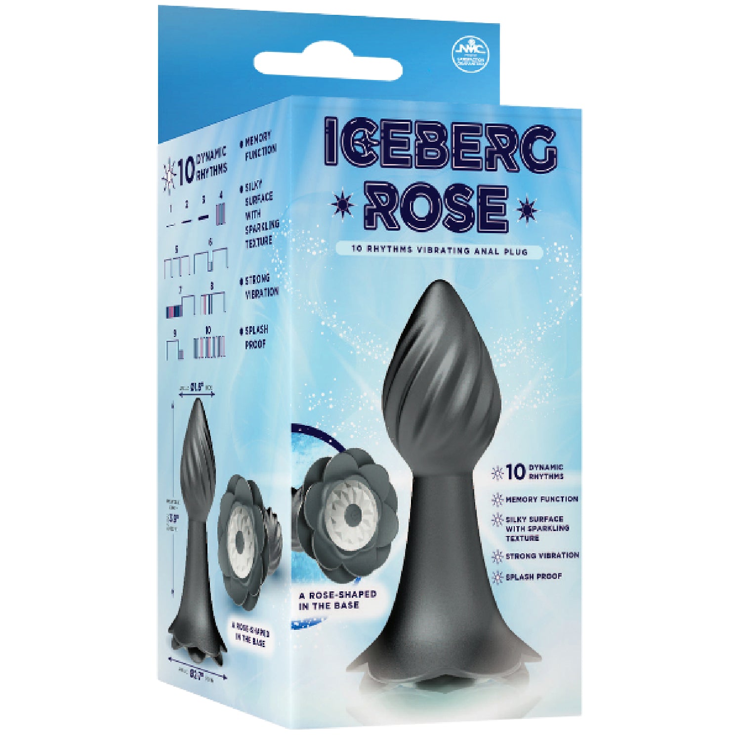 Excellent Power - Iceberg Rose 10 Rhythms Vibrating Anal Plug | Buttplug