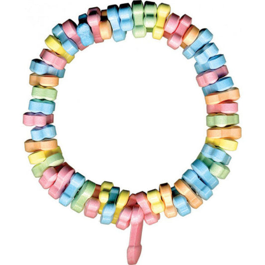 Hott Products Unlimited - Rainbow Penis Candy Bracelet | Edible Pecker Bracelet