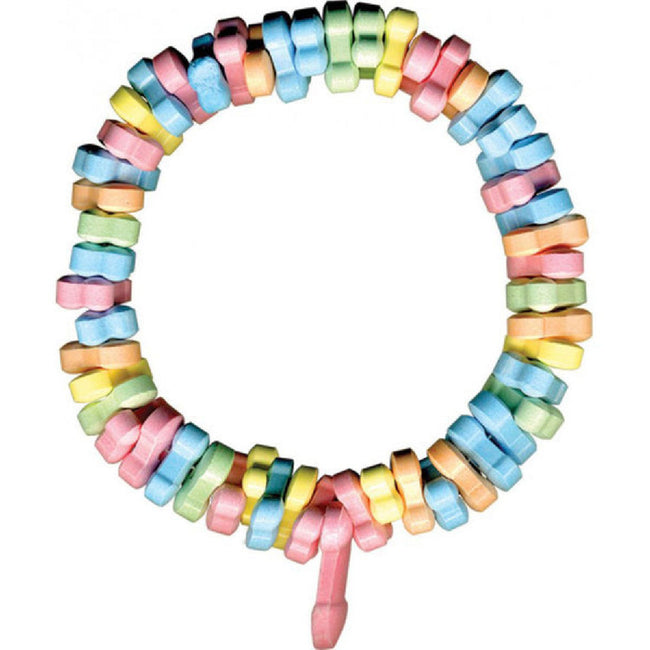 Hott Products Unlimited - Rainbow Penis Candy Bracelet | Edible Pecker Bracelet