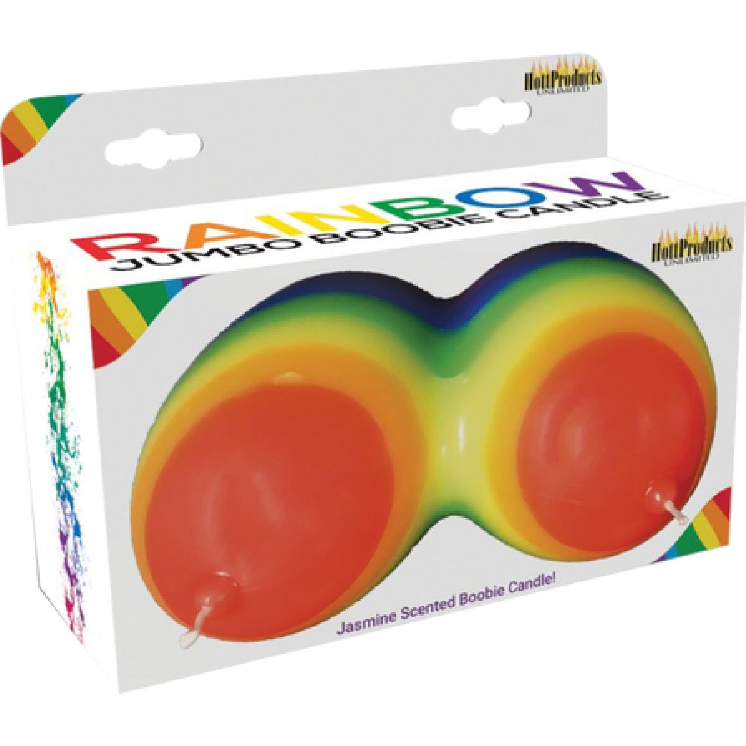 Hott Products Unlimited - Rainbow Jumbow Boobie Candle | Novelty Candle