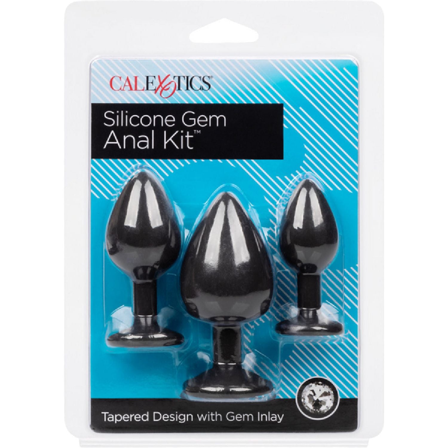 CalExotics – Silicone Gem Anal Exerciser Kit™ | 3-Piece Graduated Anal Plug Set