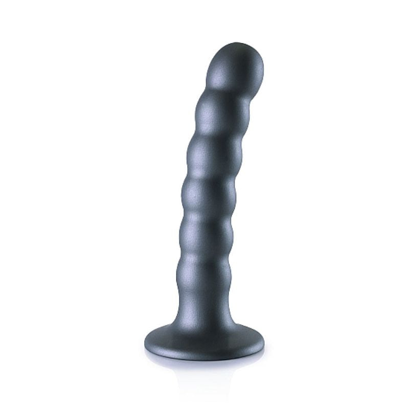 Ouch! - 5 Inch Beaded Silicone G-Spot Dildo | Metallic Range