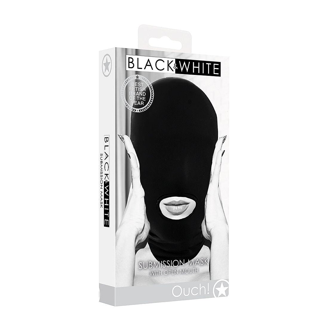 Ouch! - Black & White Range | Submission Mask w/ Open Mouth