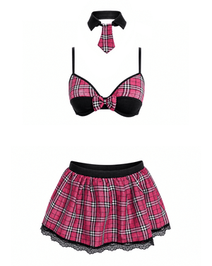 Love In Leather - Pink School Girl Outfit | Assorted Sizes