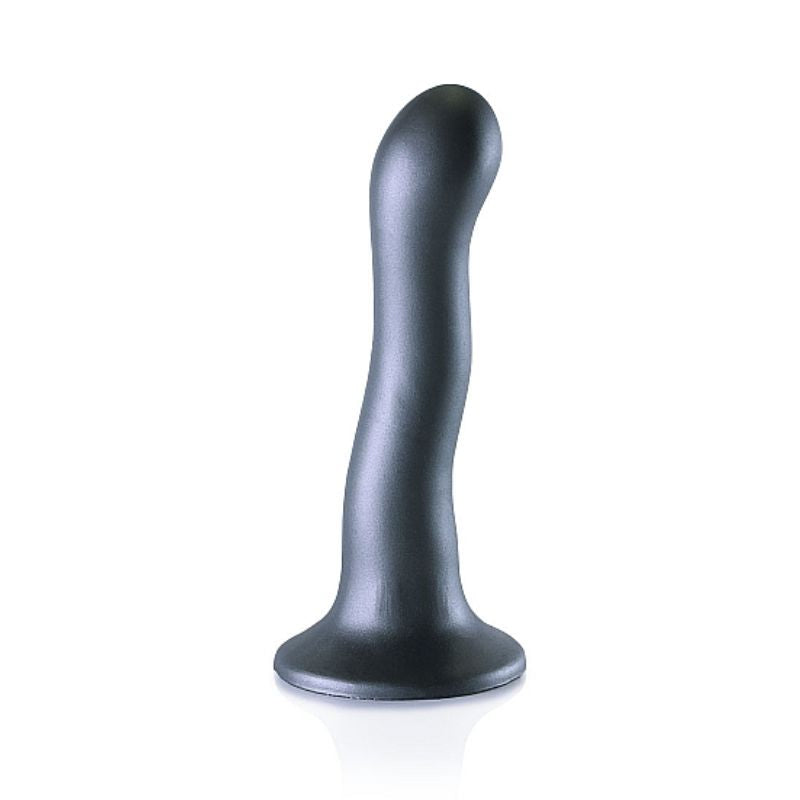 Ouch! - 7 Inch Ultra Soft Silicone Curvy G-Spot Dildo | Metallic Range