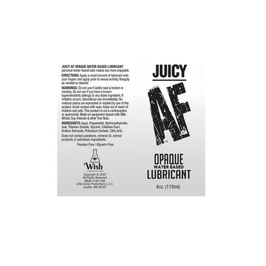 Juicy AF - Water-based Cum Lube | 118mL