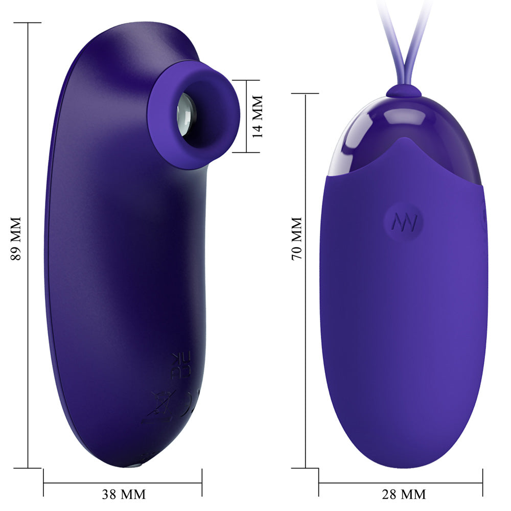 Pretty Love - Orthus | 2-in-1 Vibrating Egg & Air Pulse Stimulator