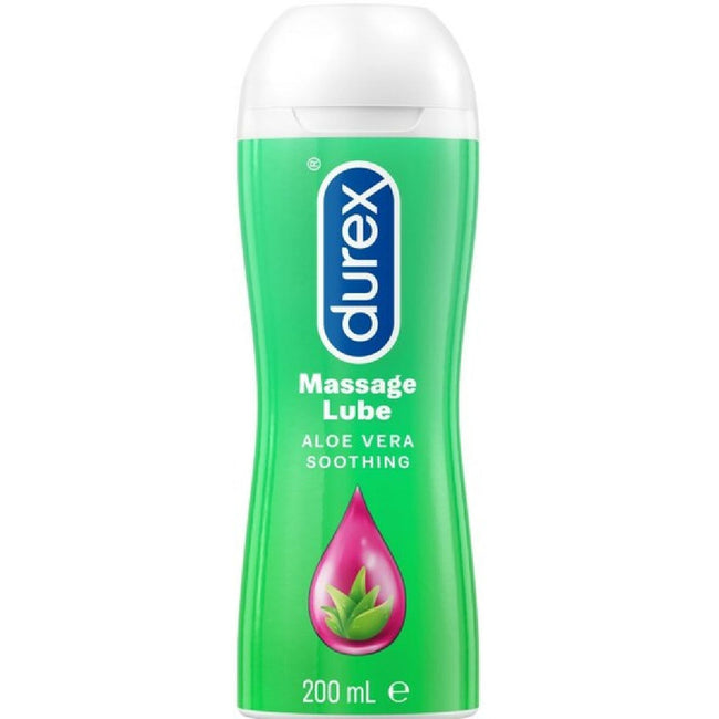 Durex – 2in1 Aloe Vera Massage Lube Aloe Vera Soothing | Water-Based Massage & Personal Lubricant