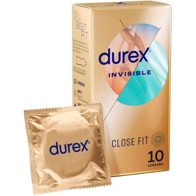 Durex - Invisible 10 Pack Close Fit | Condoms