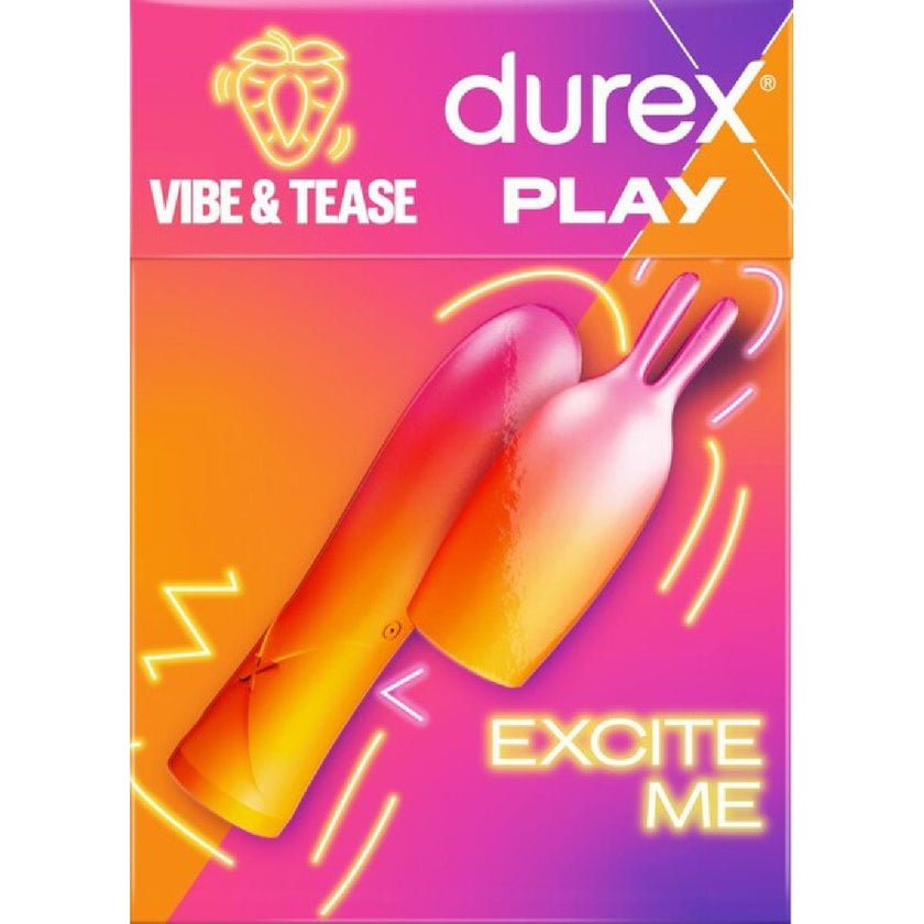 Durex - Play Vibe & Tease 2-in-1 Vibrator & Teaser Tip | Multi-Speed Vibrator