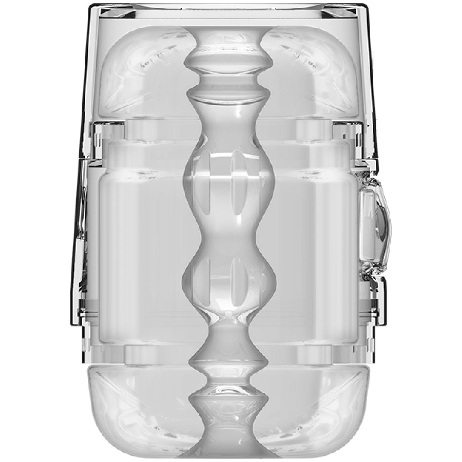 Doc Johnson – Main Squeeze Pop-Off Optix Crystal | Variable Pressure ULTRASKYN Compact Stroker