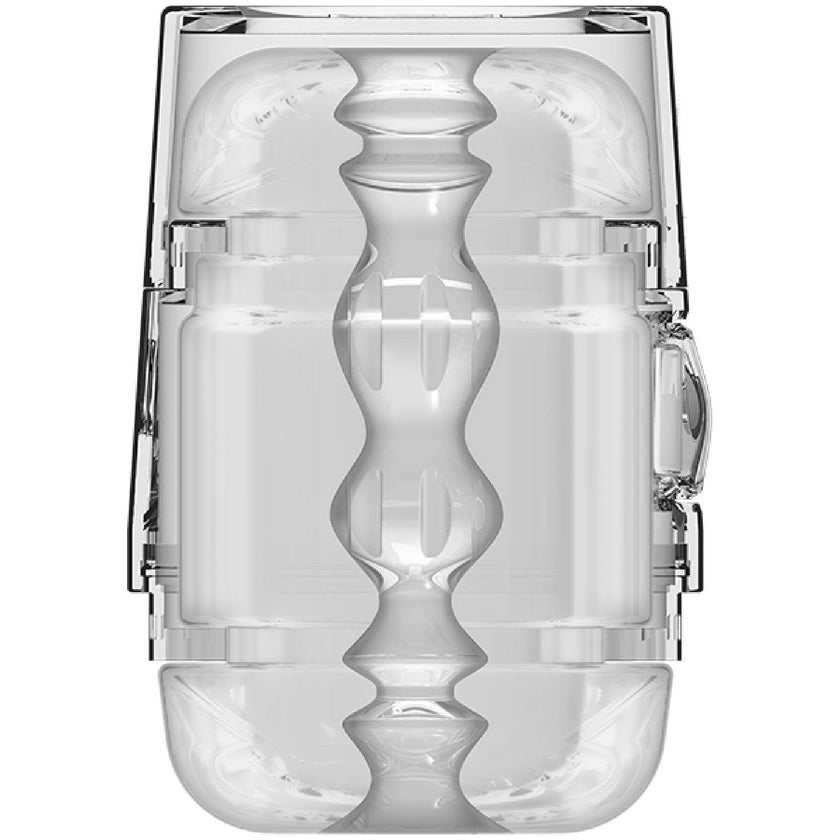 Doc Johnson – Main Squeeze Pop-Off Optix Crystal | Variable Pressure ULTRASKYN Compact Stroker