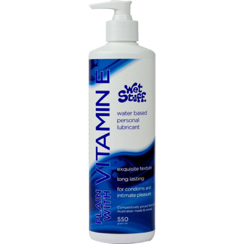 Wet Stuff – Plain with Vitamin E | Water-Based Lubricant
