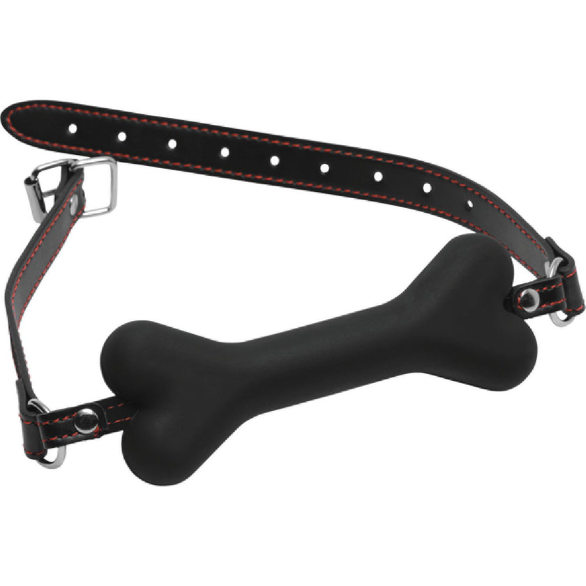 Master Series - Hound Adjustable Dog Bone Gag | BDSM Gag Toy