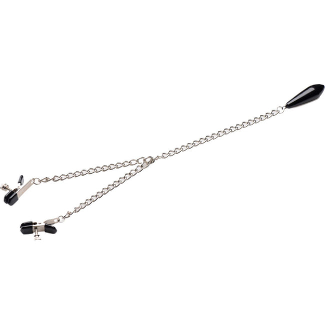 Master Series - Titty Taunter Nipple Clamps With Weighted Bead | Nipple Clamps