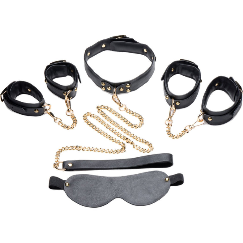 Master Series - Black & Gold Submission Bondage Kit | Bondage Set