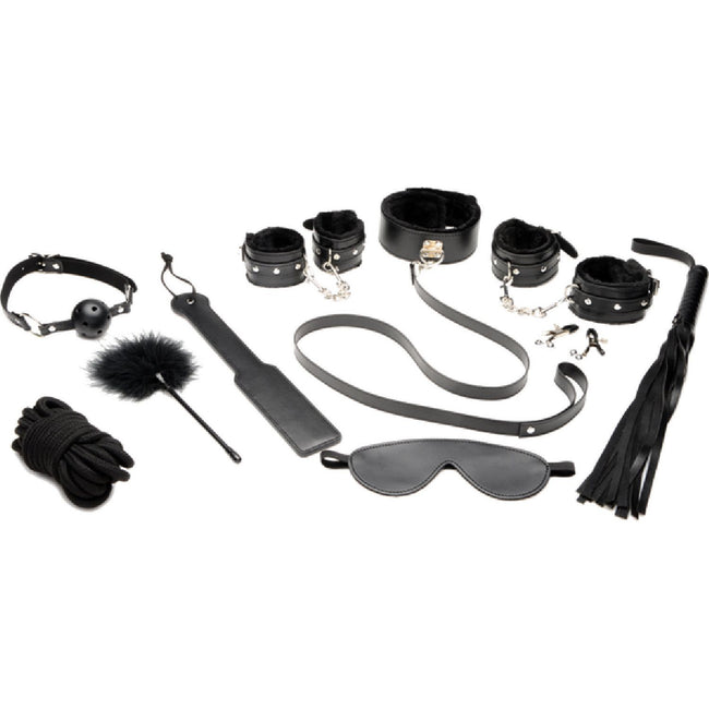 Master Series - Hook Up 10 Piece Plush Bondage Set | Bondage Kit
