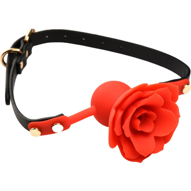Master Series - Blossom Gag Silicone Rose Gag | Mouth Gag