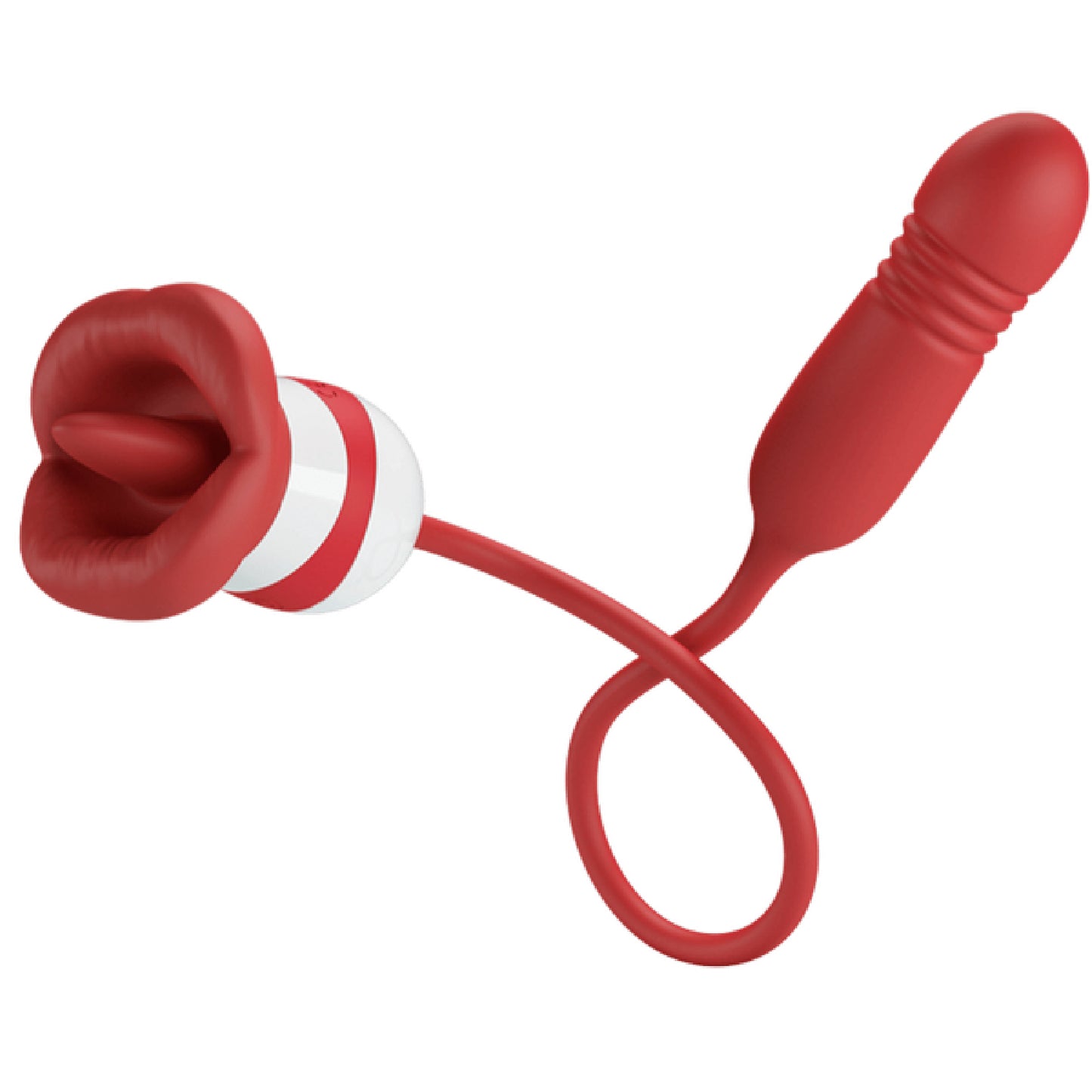 Pretty Love – Ashlynn | Mouth-Shaped Vibrator with Thrusting Bullet