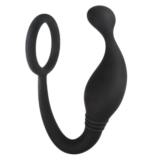 Excellent Power – Jet Horny 5" Prostate Plug with Love Ring | Prostate Plug & Cock Ring Combo