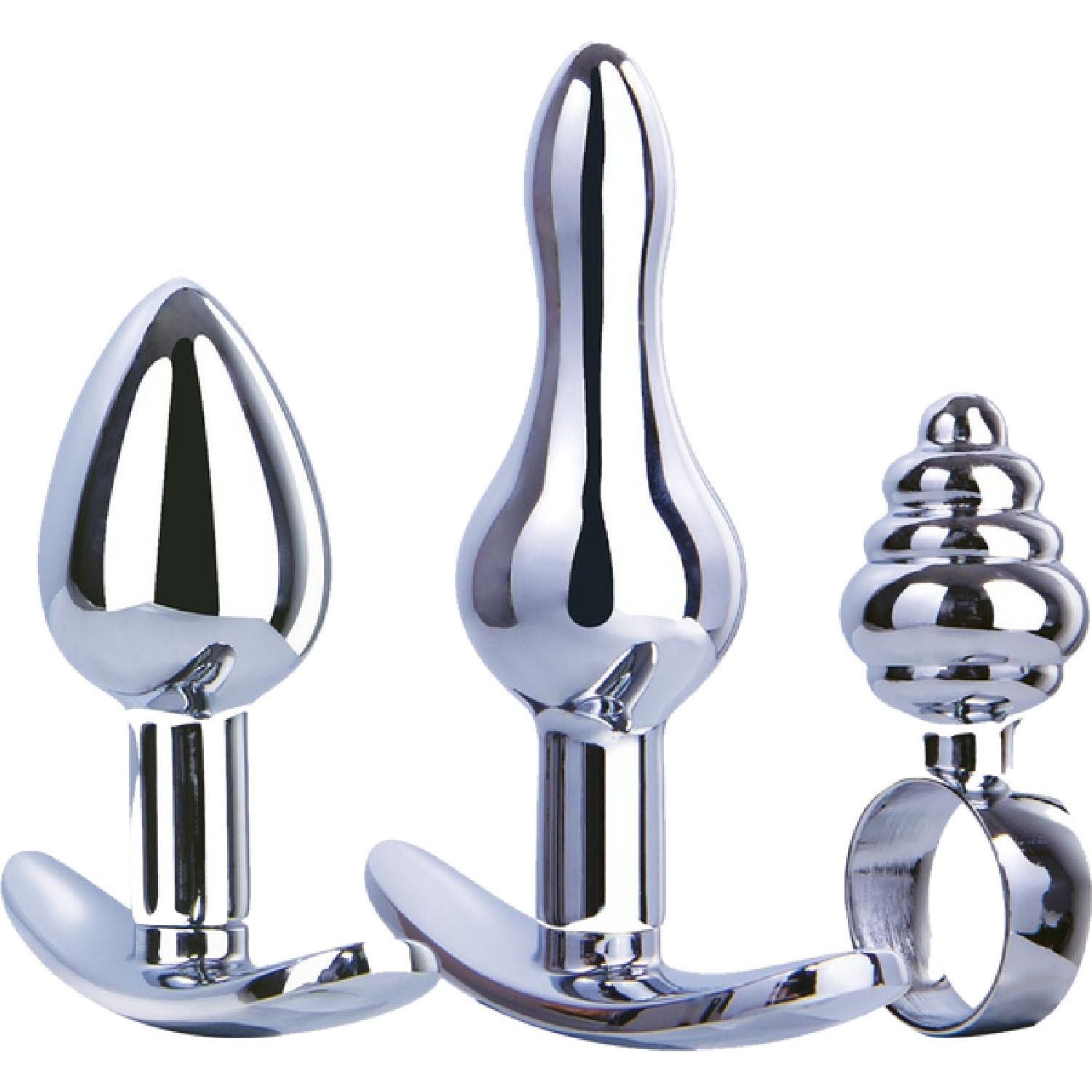 Excellent Power – Leige Collection Hardware Gear 3-in-1 Metal Butt Plug Kit Set | Anal Training Kit